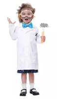 Albert Einstein Toddler Scientist Costume - Lab Coat & Neck Bow Set