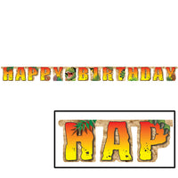 Dino Blast Jointed "Happy Birthday" Party Banner - 8 Ft.