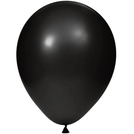 12" Black Latex Balloons (15) - Party Zone USA