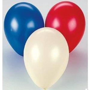 12" Patriotic Assortment Latex Balloons (15) - Party Zone USA