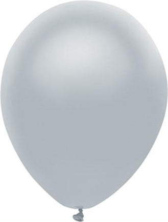 12" Silver Latex Balloons (10) - Party Zone USA