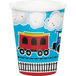All Aboard Train Party Cups (8)