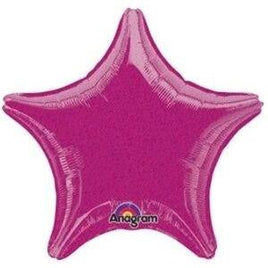 19" Fuchsia Dazzler Star Balloon - Party Zone USA