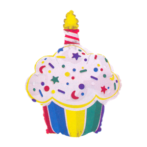 27" Cupcake Mylar Balloon - Party Zone USA