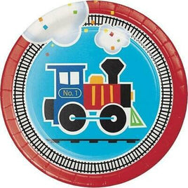 All Aboard Train Party Dessert Plates (8)