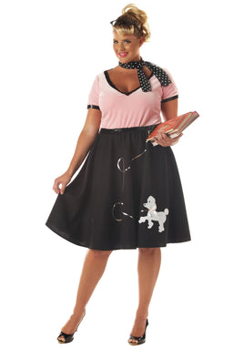 50's Sweetheart Poodle Outfit - PLUS Size - Party Zone USA