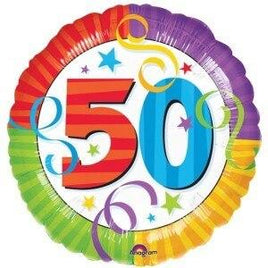 50th Birthday Mylar Balloon - Party Zone USA
