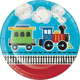 All Aboard Train Party Dinner Plates (8)