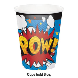 Superhero Slogans Party Cups (8)