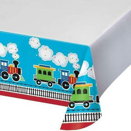 All Aboard Train Party Tablecover - Party Zone USA