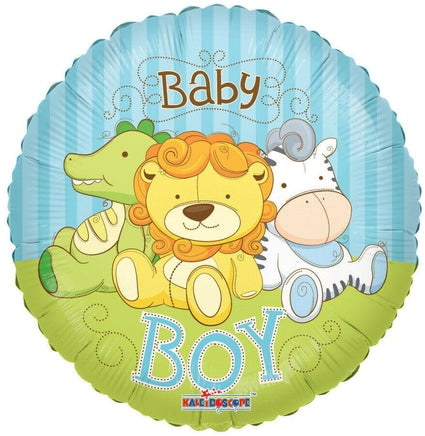 Baby Boy Jungle Animals Balloon - Party Zone USA