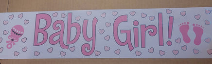 Baby Girl Shower Banner - Party Zone USA