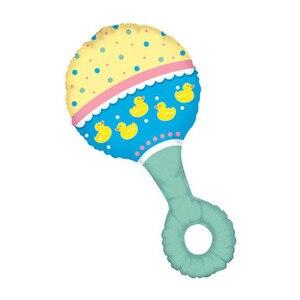 Baby Shower Rattle and Duckies Balloon - Party Zone USA