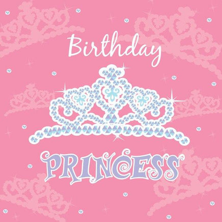 Birthday Princess Luncheon Napkins (16) - Party Zone USA