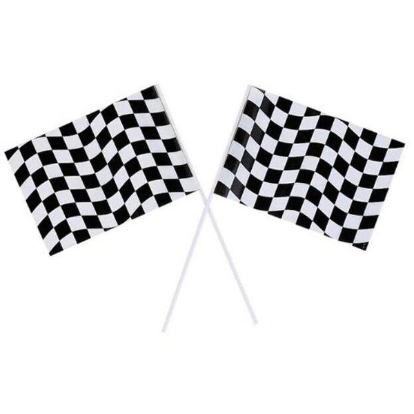 Black and White Checkered Flags (2)| Party Zone USA