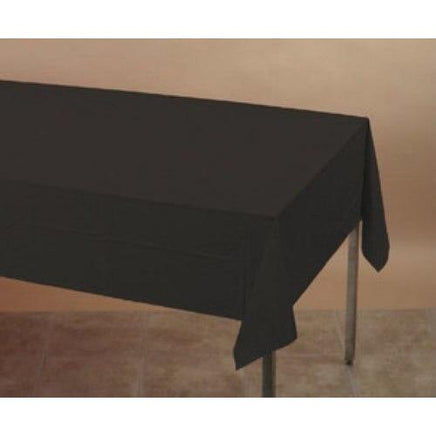 Black Plastic Table Cover - Party Zone USA