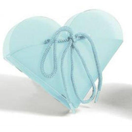 Blue Frosted Heart Take Out Boxes (10) - Party Zone USA