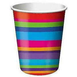 Birthday Stripes 9oz Cups (8)