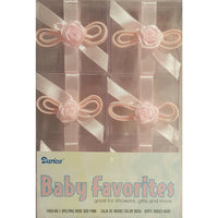 Clear Favor Boxes - Pink Rose (6) - Party Zone USA