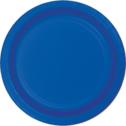 Cobalt Blue Dinner Plates (24) - Party Zone USA