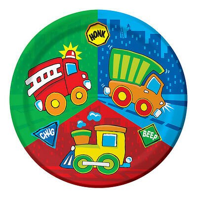 Construction Pals Dinner Plates (8) - Party Zone USA
