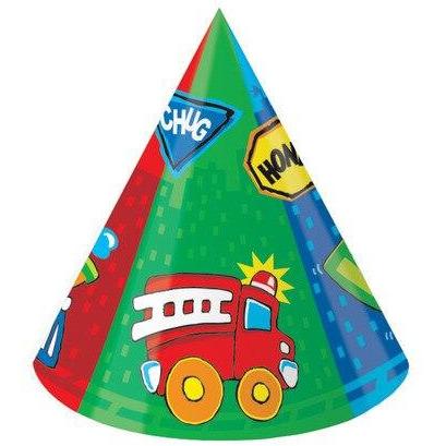 Construction Pals Party Hats (6) - Party Zone USA