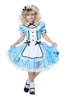 Deluxe Alice in Wonderland Girl's Costume - Party Zone USA