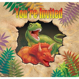 Dino Blast Party Invitations (8) - Party Zone USA