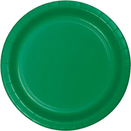 Emerald Green Dessert Plates (24) - Party Zone USA