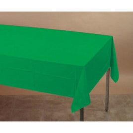 Emerald Green Plastic Table Cover - Party Zone USA