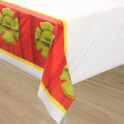 Firefighter Party Table Cover (1) - Party Zone USA
