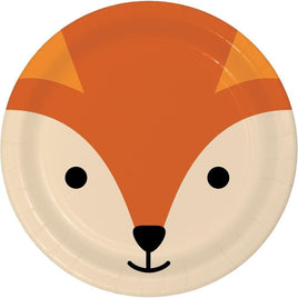 Fox Animal Faces Dinner Plates (8) - Party Zone USA