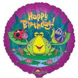 Frog Swamp Happy Birthday Balloon - Party Zone USA