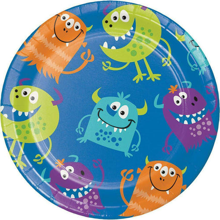 Fun Monsters Dessert Plates (8) - Party Zone USA