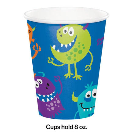 Fun Monsters Party Cups (8) - Party Zone USA