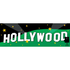 Hollywood Hills Movie Banner - Lights, Camera, Action! - Party Zone USA