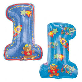 Hugs & Stitches 1st Birthday BOY Balloon - Party Zone USA