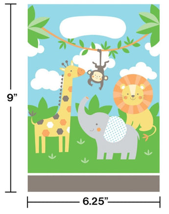 Jungle Animals Favor Bags (8) - Party Zone USA