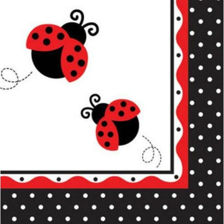 Ladybug Fancy Lunch Napkins (16) - Party Zone USA
