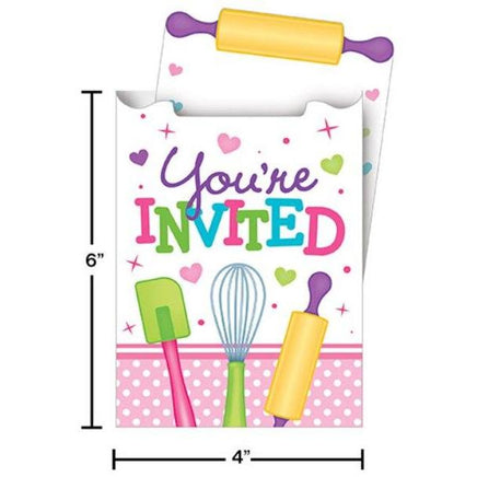 Little Chef Party Invitations (8) - Party Zone USA