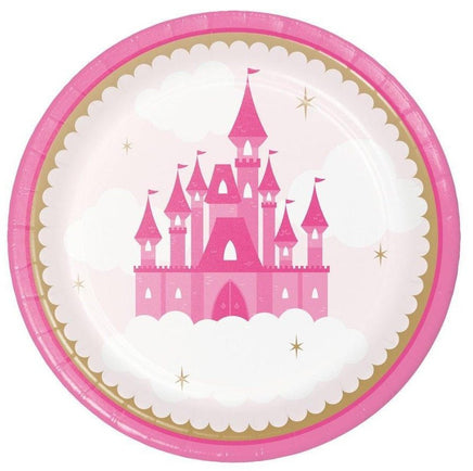 Little Princess Dessert Plates (8) - Party Zone USA