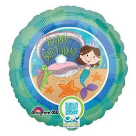 Mermaid Happy Birthday Balloon - Party Zone USA