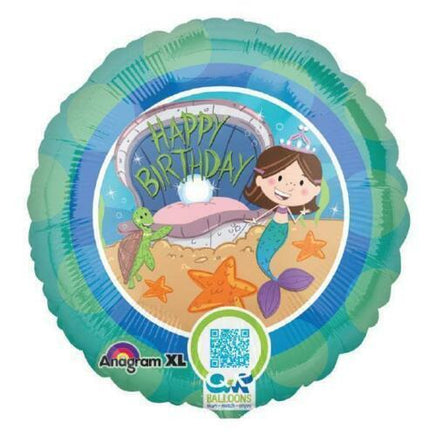 Mermaid Happy Birthday Balloon - Party Zone USA