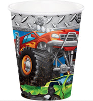 Monster Truck Rally Cups (8) - Party Zone USA