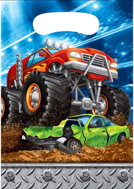 Monster Truck Rally Favor Bags (8) - Party Zone USA