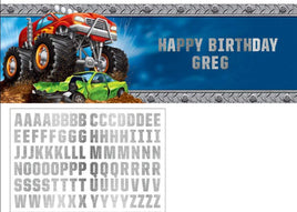 Monster Truck Rally Giant Banner - Party Zone USA