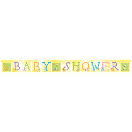 Nursery Friends Baby Shower Jointed Banner - Party Zone USA