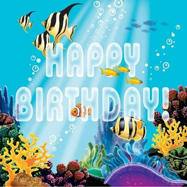 Ocean Party HAPPY BIRTHDAY Lunch Napkins (16) - Party Zone USA
