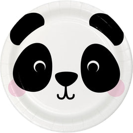 Panda Animal Faces Dessert Plates (8) - Party Zone USA