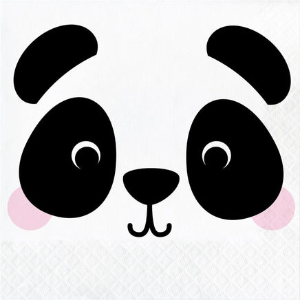 Panda Animal Faces Lunch Napkins (16) - Party Zone USA